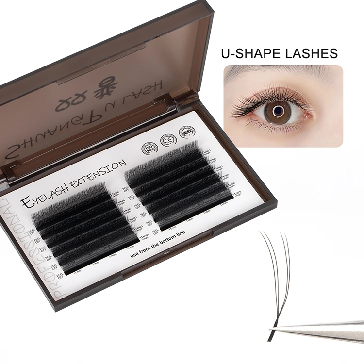 यू आकार eyelash विस्तार